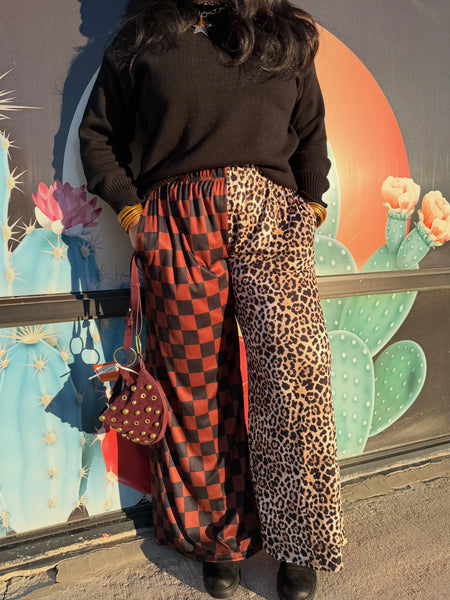 Leopard/Checkered Pants