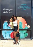 Risen Black Denim Shorts