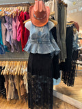 Denim Halter Top