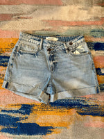 Hidden Cross-Button Shorts