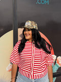 Red and White Striped Shirt