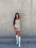 Plaid Bow-Tie Dress