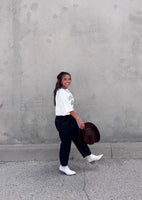 Cinched Barrel Capris Jeans