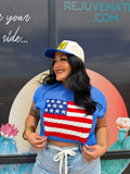 Blue American Flag Shirt