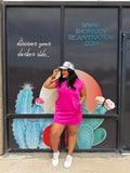 Pink T-Shirt Dress