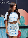 Blue Polka Dotted Set