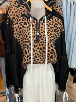 Cheetah Print Quarter Zip