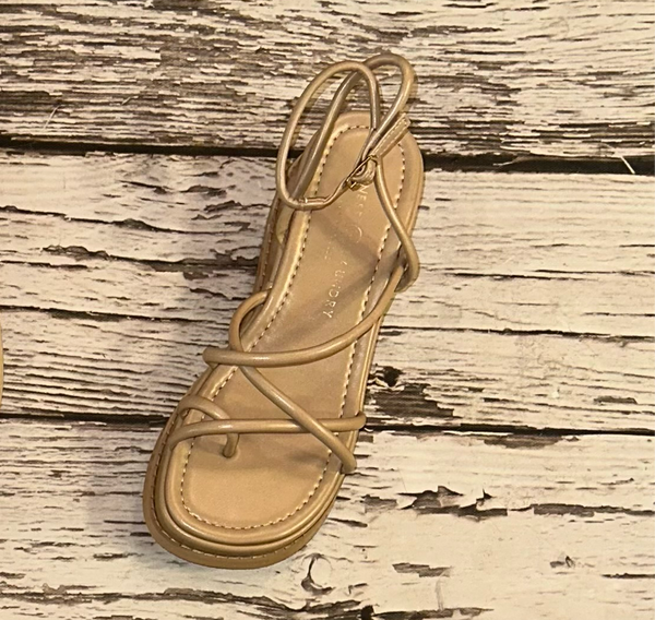 CL Natural Strappy Sandals