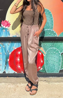Mocha Satin Joggers
