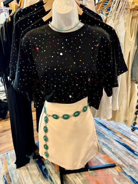 Jeweled Crop Top