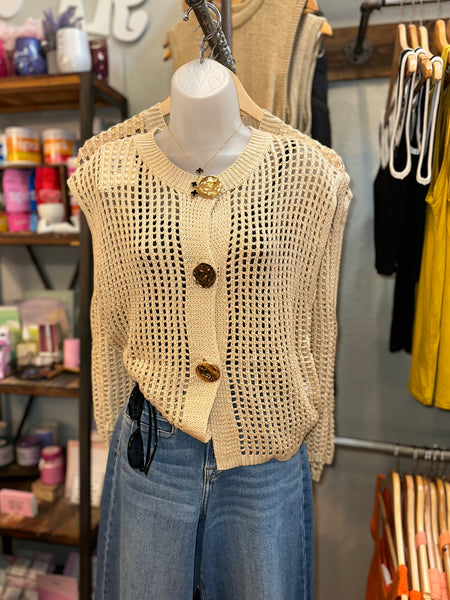 Oatmeal Knitted Top