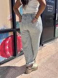 Denim Striped Pants