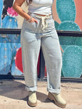 Denim Striped Pants