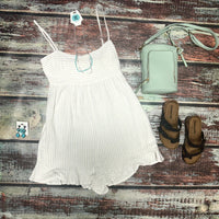 Striped Linen Romper