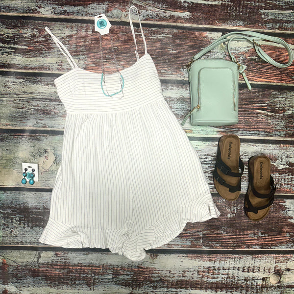 Striped Linen Romper