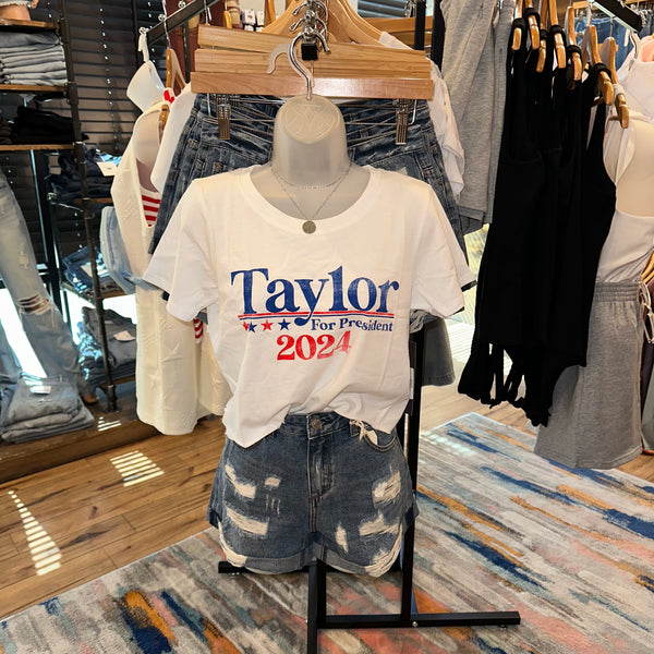 Taylor For President Cropped tee