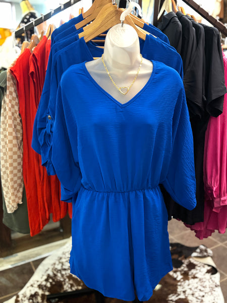 Royal Blue Romper