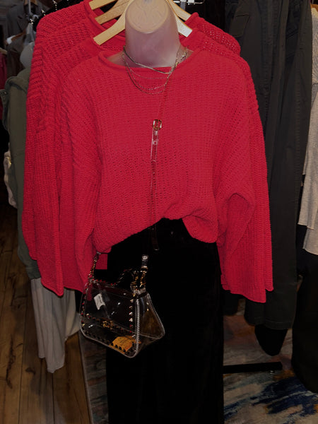 Neon Pink Knitted Sweater