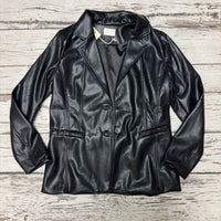 Vegan Leather Blazer