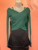 Green Off the Shoulder Top