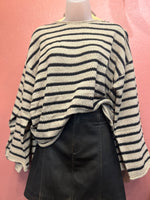 Taupe Striped Long Sleeve