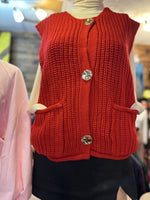 Red Sweater Vest