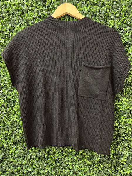 Knit Short Sleeve Sweater