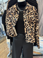 Leopard Cropped Jacket