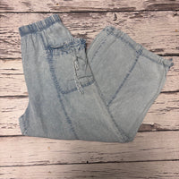 Denim Wide Leg Pants