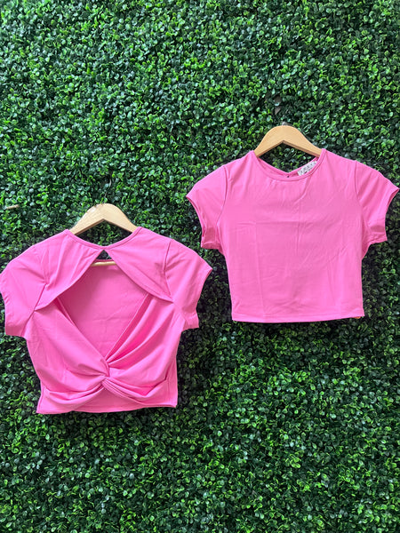 Pink Open Knot T-Shirt