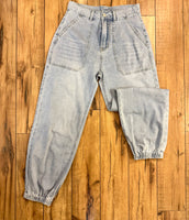 Denim Jogger Pants