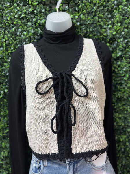 Knitted Tan Vest