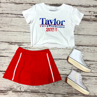 Red Tennis Skort