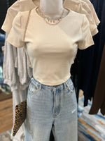 Cream Baby Tee