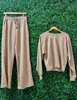 Dark Taupe Long Sleeve and Pant Set (Sold Separately)