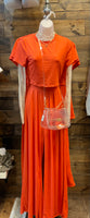Orange Pant Set