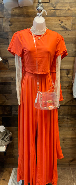 Orange Pant Set