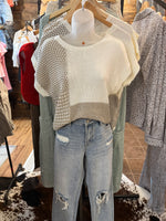 Brown & Cream Knit Shirt