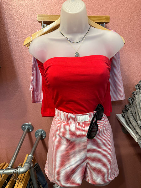 Cherry Red Tube Top