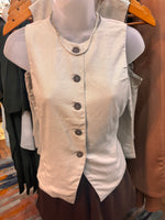 Tan Button Up Vest
