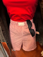 Red Striped Boxer Shorts