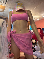 Pink Mesh Cover Up