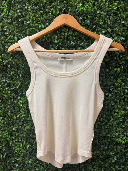 Ivory Ribbed Tank
