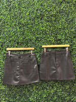 Black Leather Skirt