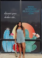 Loose Fit Denim Romper