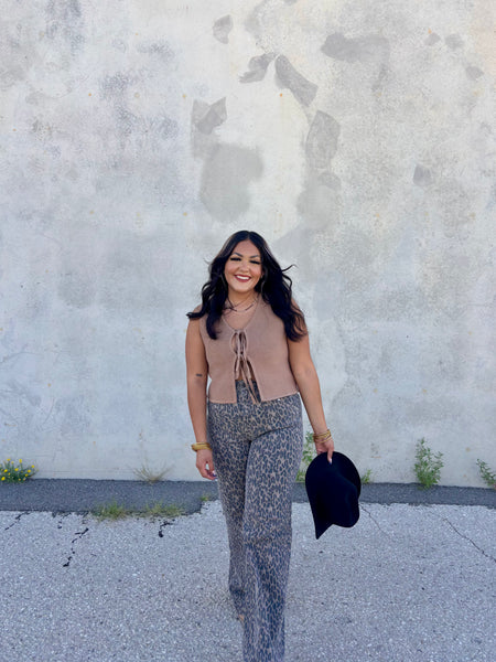 #5 Hidden Leopard Print Jeans