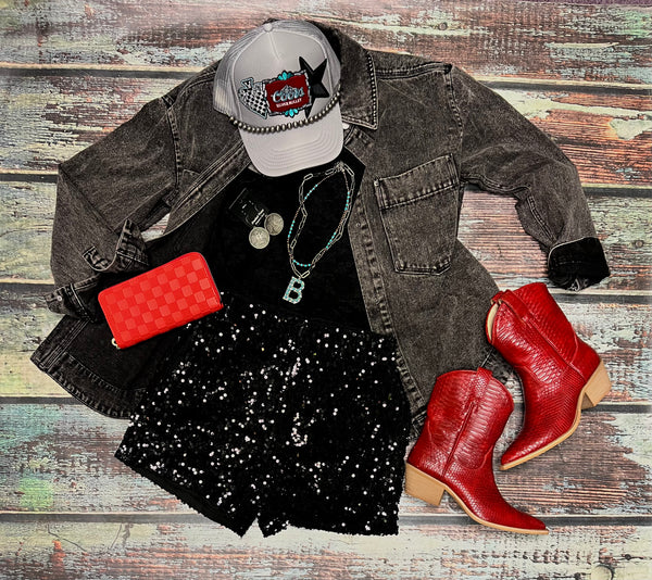 Sequin Shorts