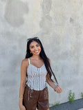 Striped Corset Tank