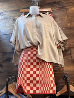 Checkered Skirt