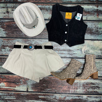 Black Denim Vest